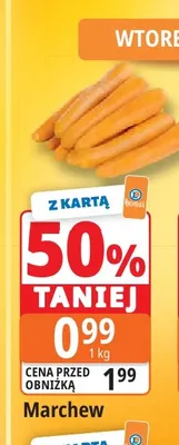 Marchew eko promocja w Leclerc
