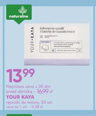 Ręczniki do twarzy Your Kaya promocja w Super-Pharm
