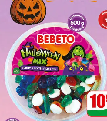 Żelki Halloween Mix Bebeto promocja w Dino