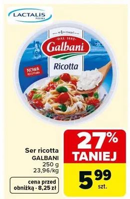 Ser ricotta promocja w Carrefour
