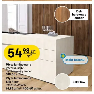 Płyta laminowana Silk Flow Kronospan promocja w Castorama