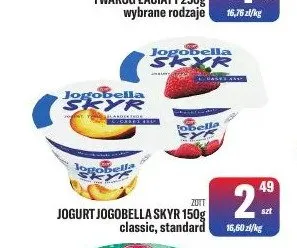 Jogurt Jogobella Skyr truskawkowy Zott promocja w Tomi Markt