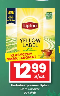 Herbata ekspresowa Lipton Yellow Label promocja w emma MARKET