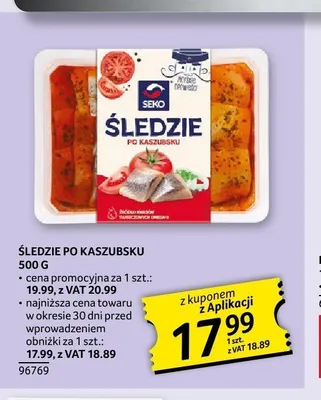 Śledzie po kaszubsku Seko promocja w Selgros