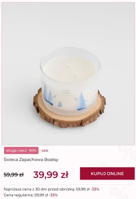Świeca zapachowa home&you Boatsy promocja w home&you