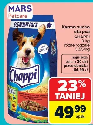 Karma sucha dla psa różne rodzaje promocja w Carrefour Market