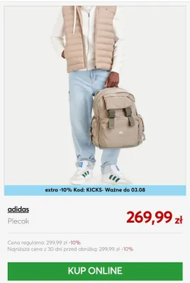 Plecak Adidas promocja w eobuwie.pl