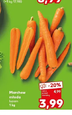 Marchew młoda promocja w Kaufland