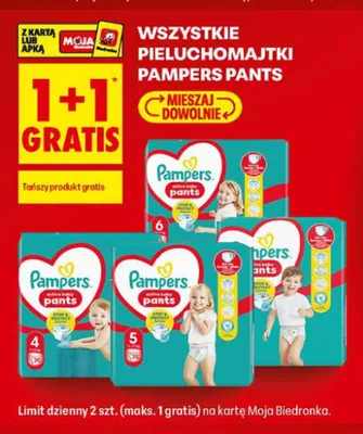 Pieluchomajtki Pampers Pants 4 promocja w Biedronka