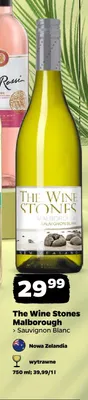 Wino białe The Wine Stones Marlborough Sauvignon Blanc promocja w Netto