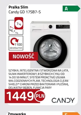 Pralka Slim Candy Gd 17SB7-S promocja w kakto.pl