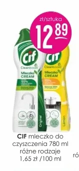 Mleczko do czyszczenia Cif promocja w Drogerie Jasmin