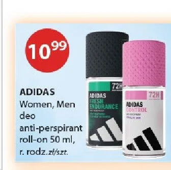 Anti-perspirant roll-on ADIDAS Women, Men deo promocja w Drogerie Laboo
