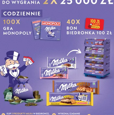 Czekolady Milka różne rodzaje promocja w Biedronka