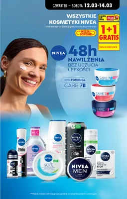 Wszystkie kosmetyki Nivea 1+1 GRATIS promocja w Biedronka