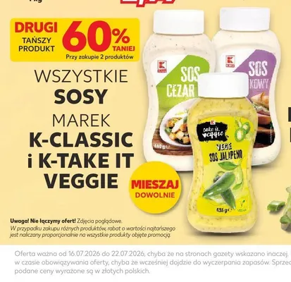 Sos Jalapeno K-Take It Veggie promocja w Kaufland
