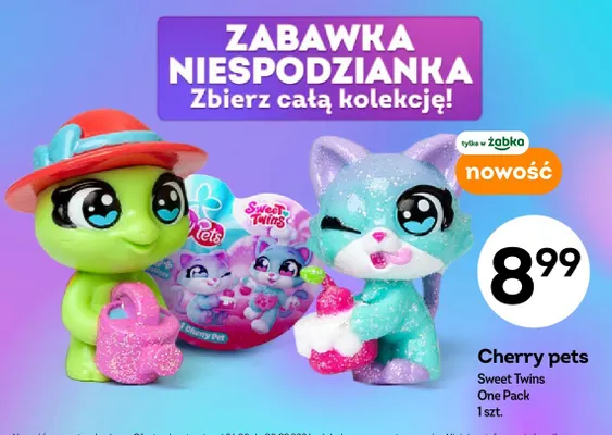Zabawka niespodzianka Cherry Pets Sweet Twins One Pack promocja w Żabka