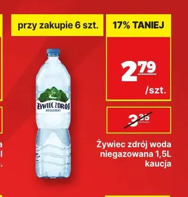 Woda niegazowana Żywiec Zdrój promocja w API Market