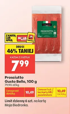Prosciutto Gusto Bello promocja w Biedronka