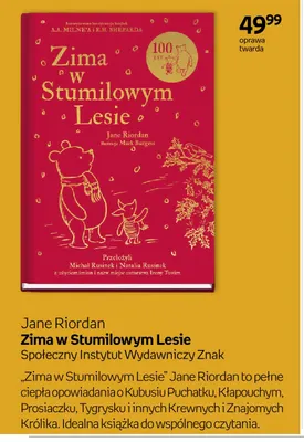 Książka Jane Riordan Zima w Stumilowym Lesie promocja w Empik