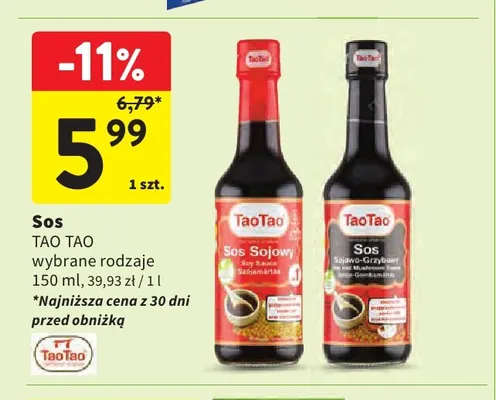 Sos sojowo-grzybowy TaoTao promocja w Intermarche