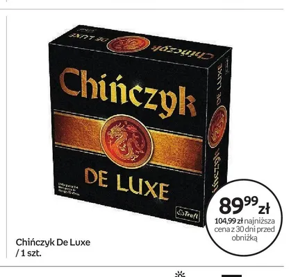 Gra planszowa Chińczyk De Luxe promocja w Empik