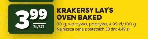 Krakersy Lay's Oven Baked warzywa promocja w Stokrotka