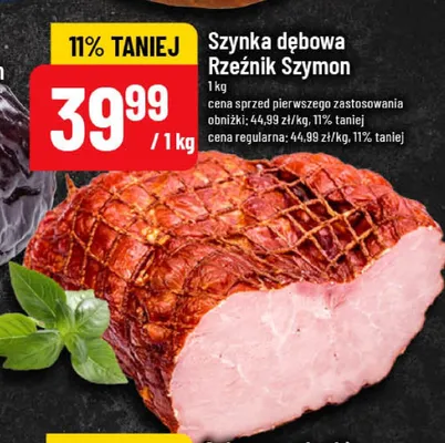Szynka dębowa Rzeźnik Szymon promocja w POLOmarket