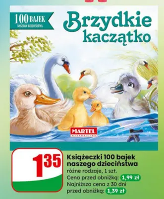 Książeczki 100 bajek naszego dzieciństwa Brzydkie kaczątko promocja w Dino