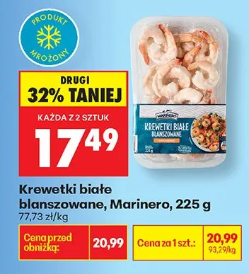 Krewetki białe blanszowane promocja w Biedronka