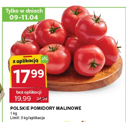 Pomidory malinowe polskie promocja w Stokrotka