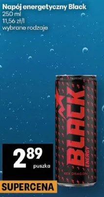 Napój energetyczny Black wybrane rodzaje promocja w Delikatesy Centrum