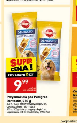 Przysmak dla psa Pedigree Dentastix promocja w Twój Market