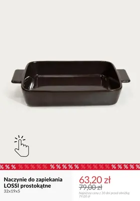 Naczynie do zapiekania Lossi prostokątne 32x19x5 cm promocja w Homla