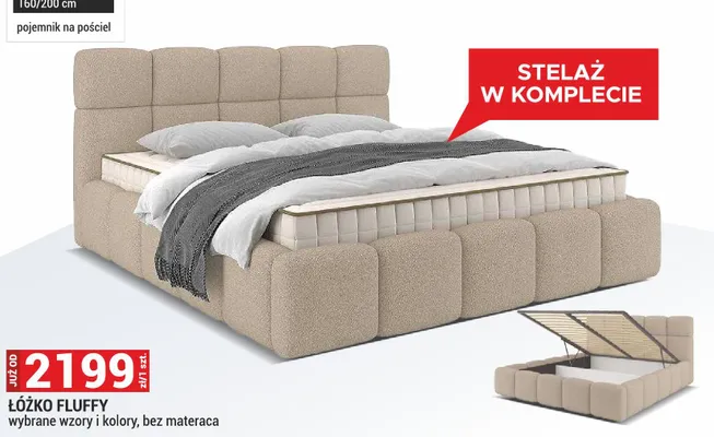 Łóżko Fluffy promocja w Merkury Market