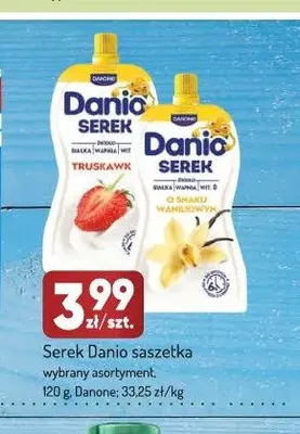Serek Danio saszetka waniliowy Danone promocja w Avita