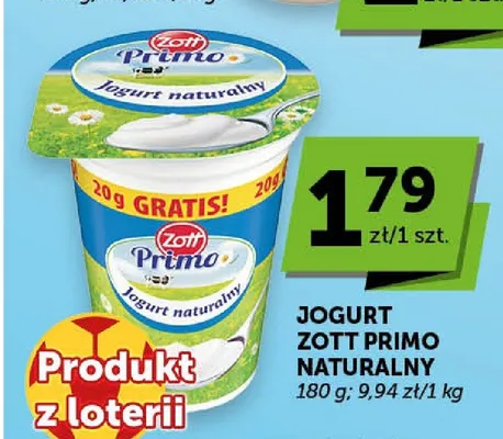 Jogurt naturalny Zott Primo promocja w Euro Sklep