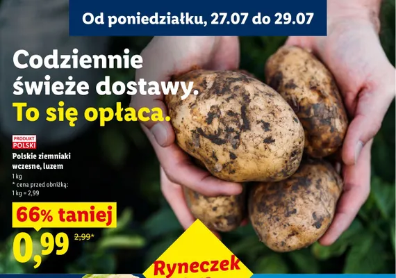 Ziemniaki wczesne polskie promocja w Lidl