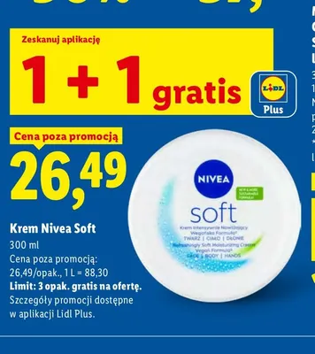 Krem Nivea Soft promocja w Lidl