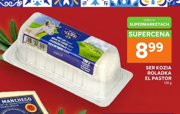Ser kozia roladka El Pastor promocja w Stokrotka