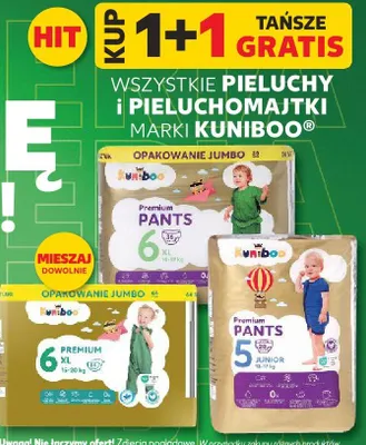 Pieluchy i pieluchomajtki różne rodzaje promocja w Kaufland
