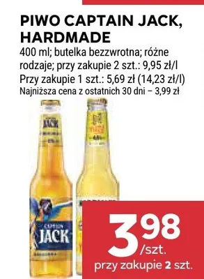 Piwo Captain Jack, Hardmade promocja w Stokrotka