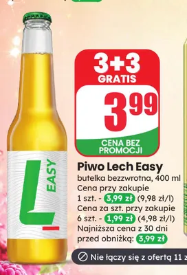 Piwo Lech Easy promocja w Dino