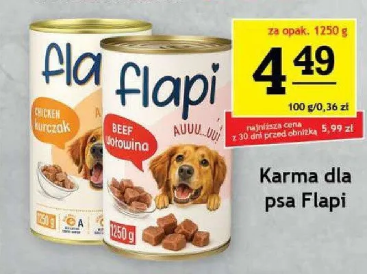 Karma dla psa Flapi z kurczakiem promocja w Gram Market