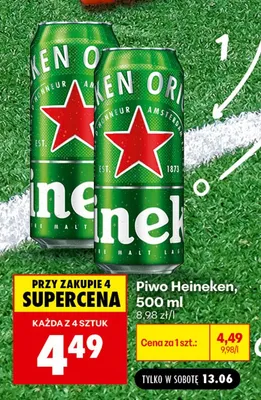 Piwo Heineken promocja w Biedronka