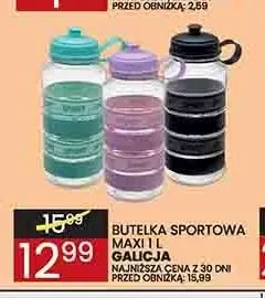 Butelka sportowa Maxi 1 l Galicja promocja w Wafelek