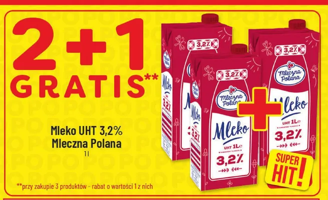 Mleko UHT 3,2% promocja w POLOmarket