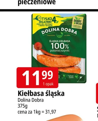 Kiełbasa śląska Dolina Dobra promocja w Leclerc