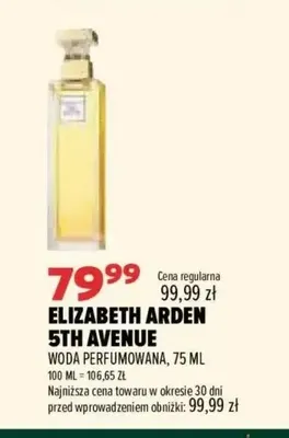 Woda perfumowana Elizabeth Arden 5th Avenue promocja w Drogerie Natura