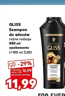 Szampon do włosów Gliss promocja w Kaufland